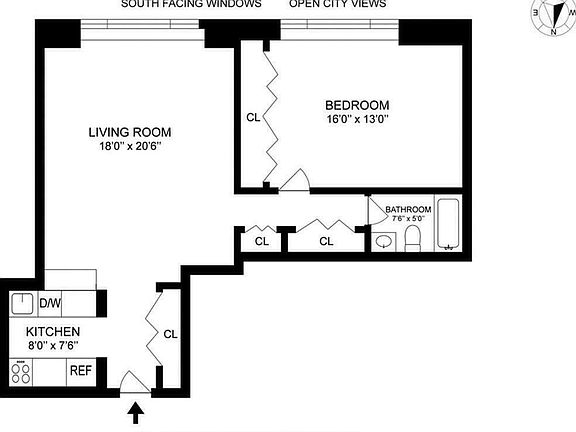 2nd image of 30 W 60th St #25B