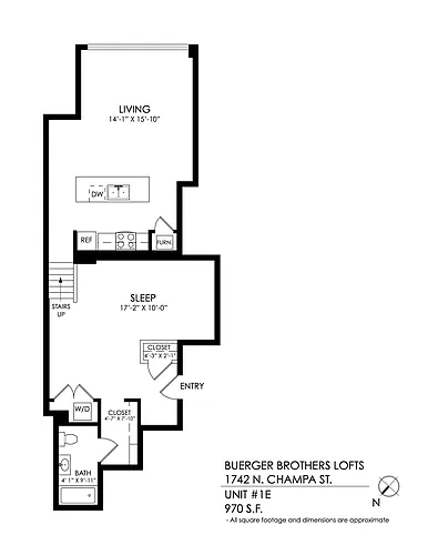 Floor plan 1 Bedroom