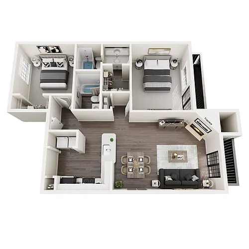 Floor plan B3 Renovated