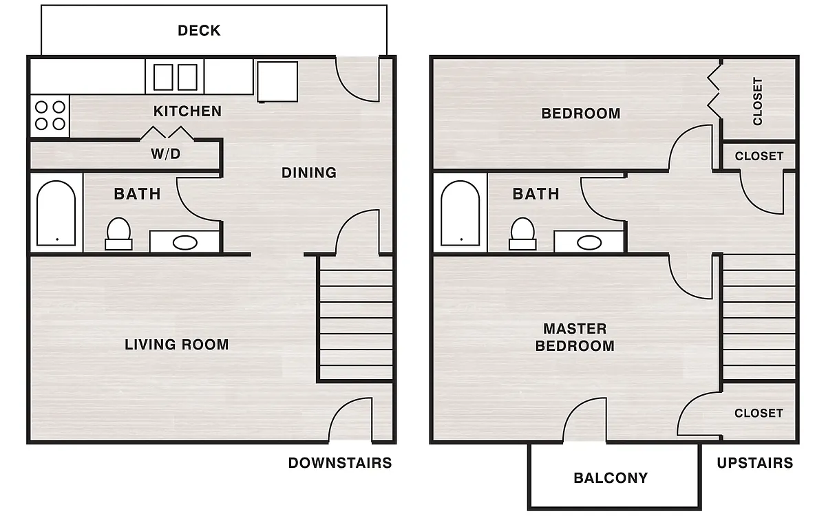 Floor plan 2 Bedroom, 2 Bath