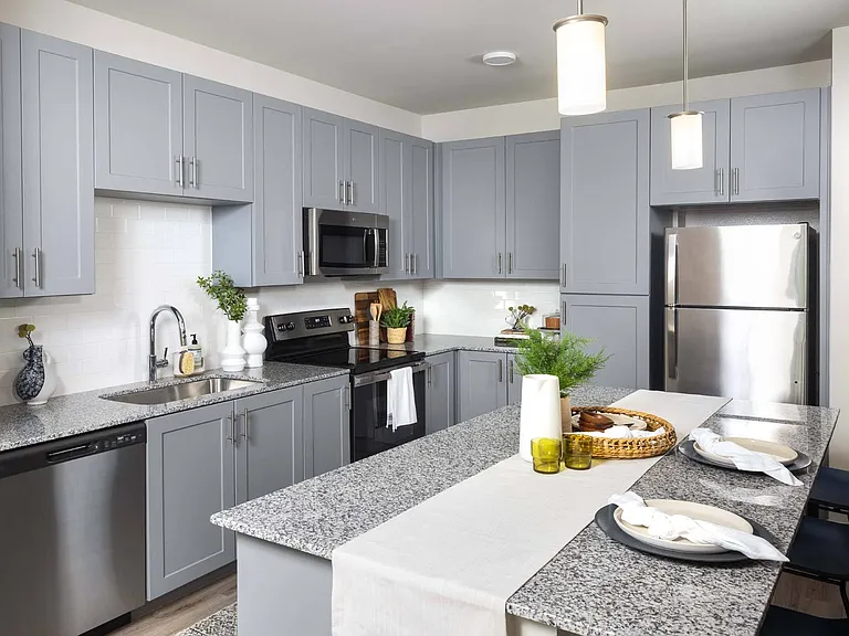 Host dinner parties or casual meals in your thoughtfully designed dining and kitchen area.