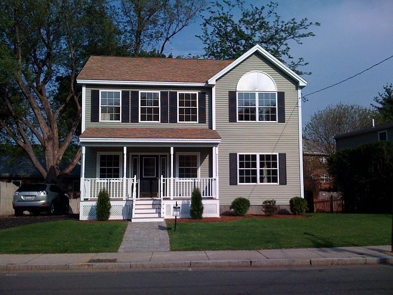 Front of house, new landscaping