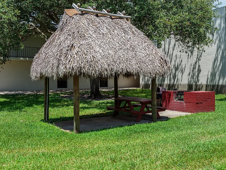 Sunset Palms Outdoor Pergola + Fireplace