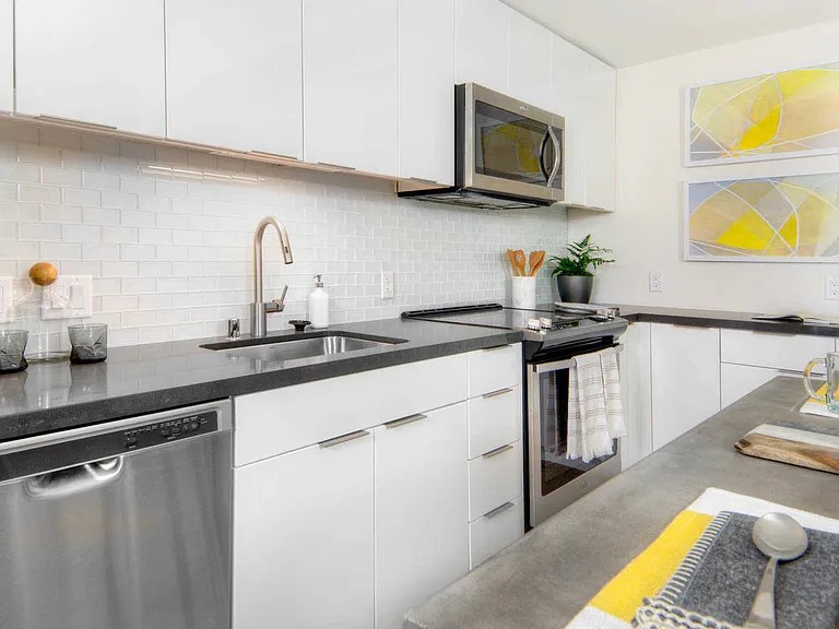 Kitchen with Caesarstone Countertops