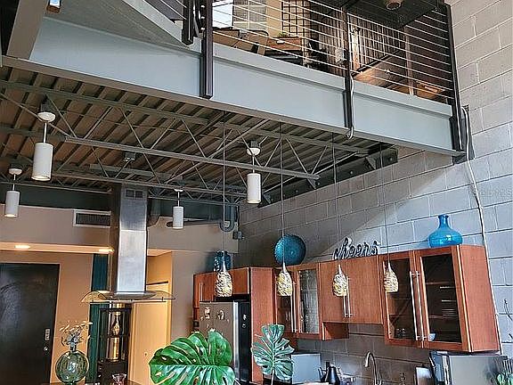 View of loft area above