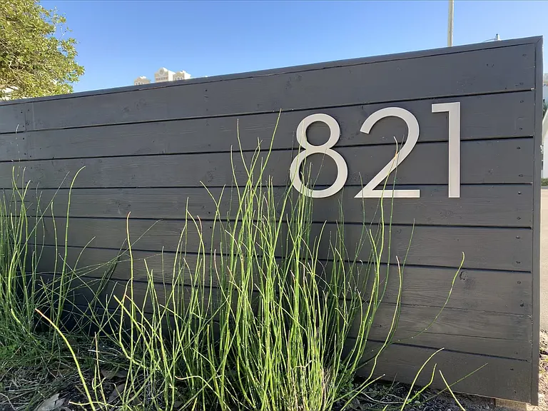 Front Fence with address numbers