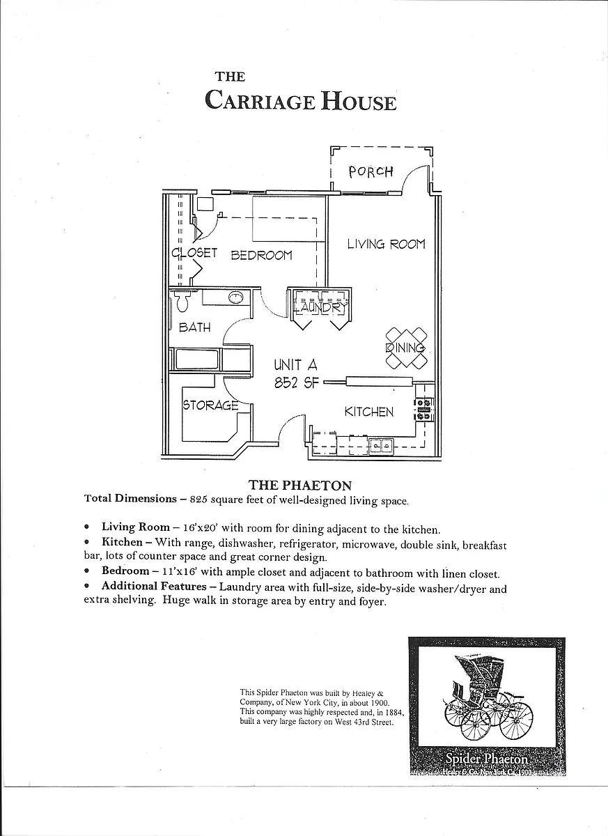 Floor plan Phaeton