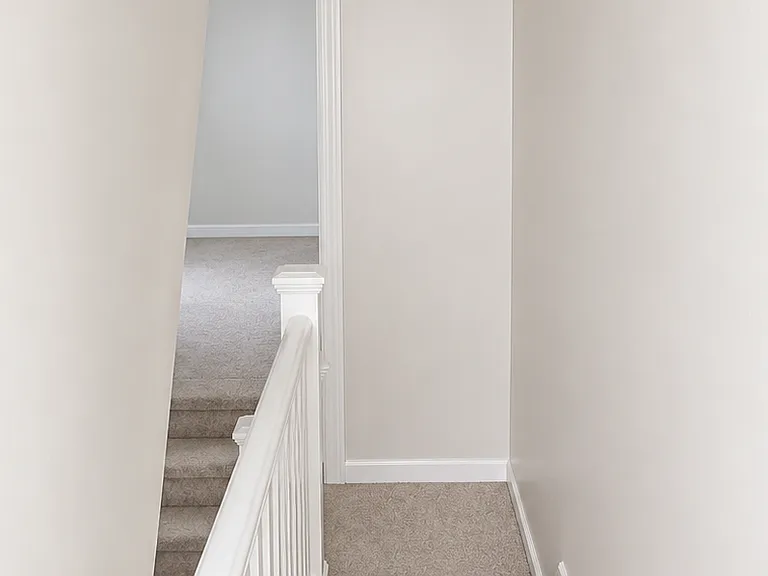 Clean and simple hallway view