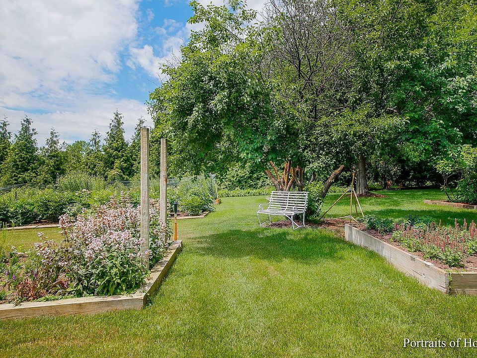 Raised beds in cutting garden
