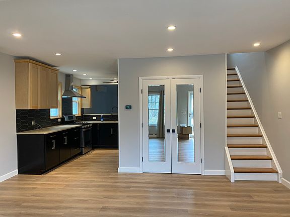 coat closet and stairs to second floor