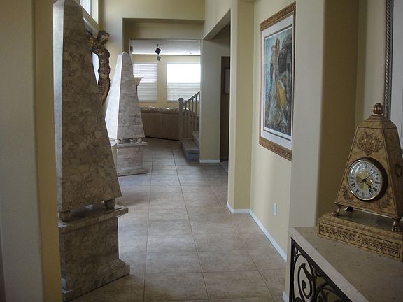 Peacefull feeling as you walk down the entry hall, court yard on one side