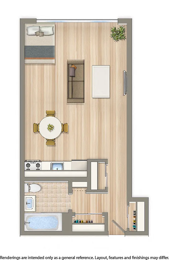 Floor plan Studio F