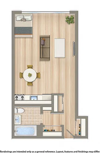 Floor plan Studio F