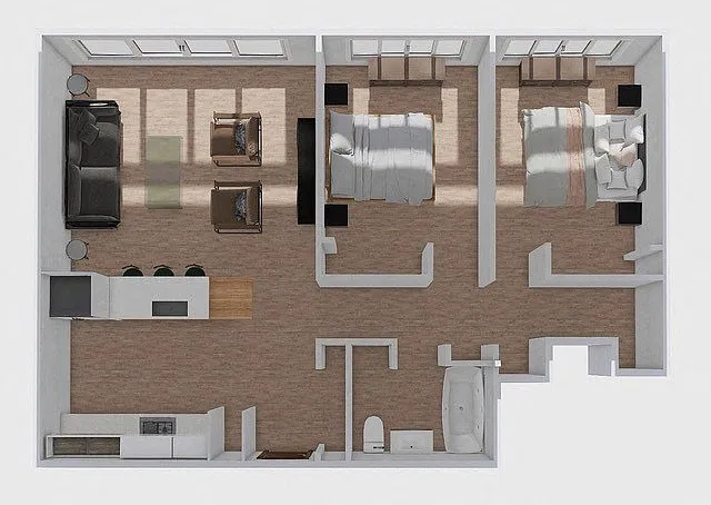Floor plan 2 Bedroom