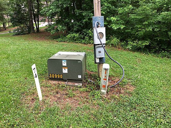 Utilities on property 
