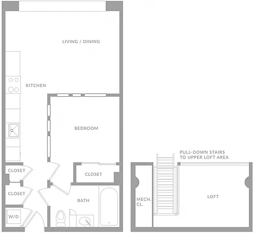 Floor plan One Bedroom D