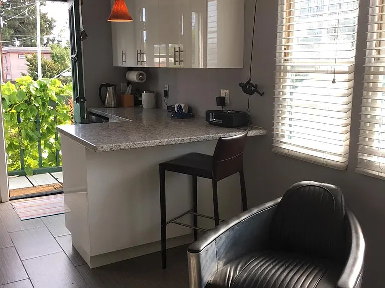 Open kitchen/living space