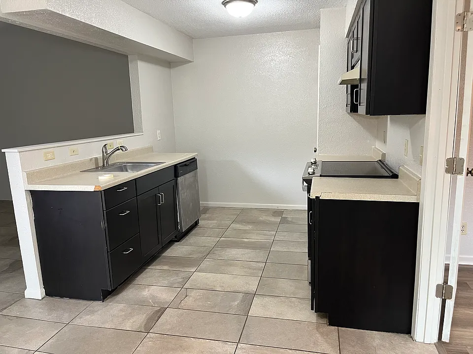 Kitchen looking from dining area