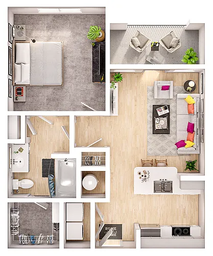 Floor plan A1A