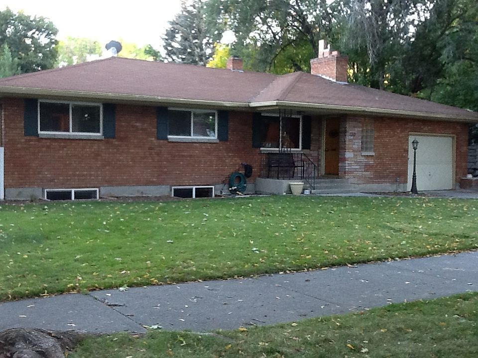 brick home with new windows