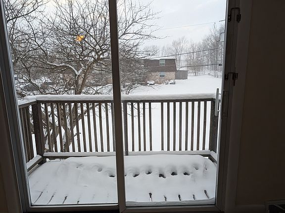 Small patio off living room