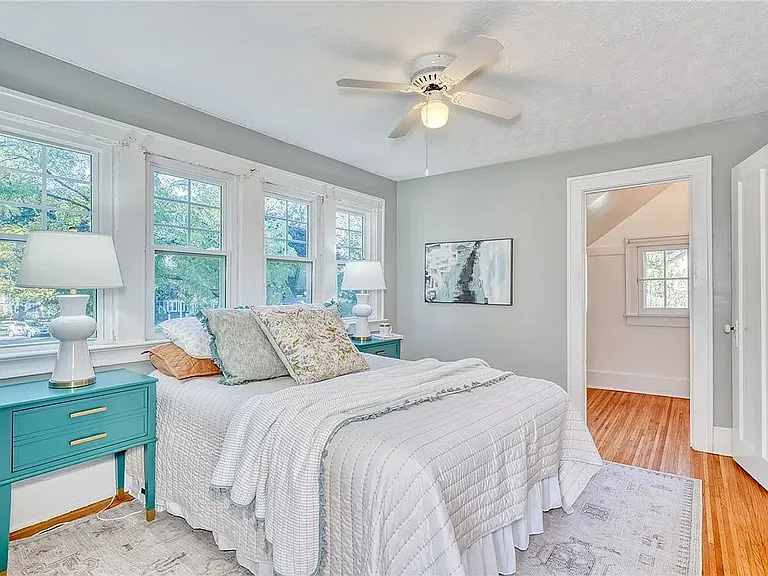 Bedroom #1 with two large walk-in closets.
