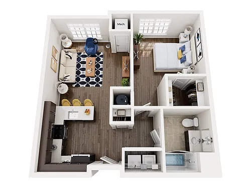 Floor plan B-1