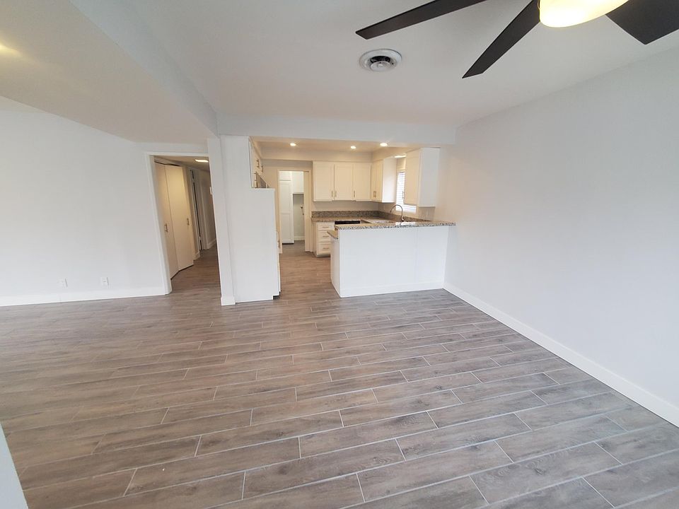 Dining room and kitchen.