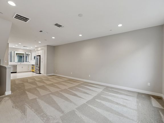 2nd floor living room, dining room, and kitchen