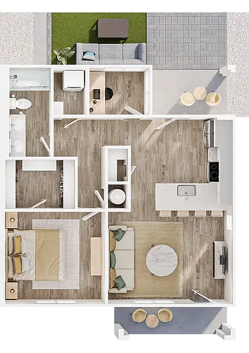 Floor plan Ellsworth - with Den
