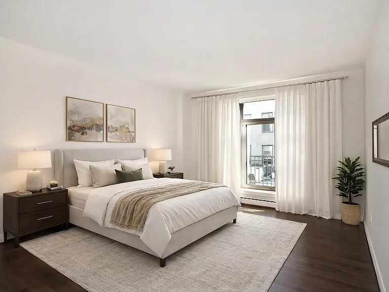 Virtually staged Primary Bedroom