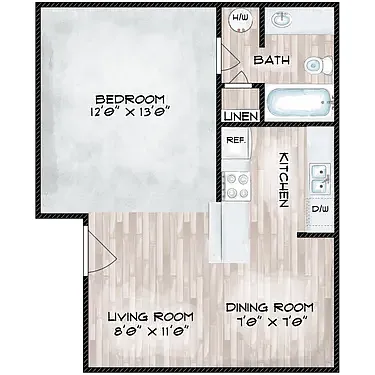 Floor plan Studio