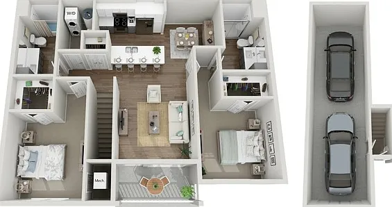 Floor Plan 2F | Seasons at Grafton | Apartments in Grafton, WI Floor Plan 2F | Seasons at Grafton | Apartments in Grafton, WI