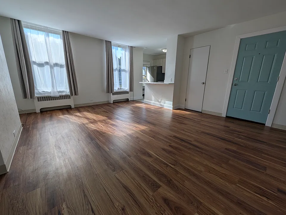 Living room facing kitchen