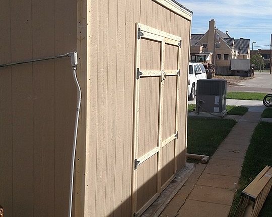 New shed with electric