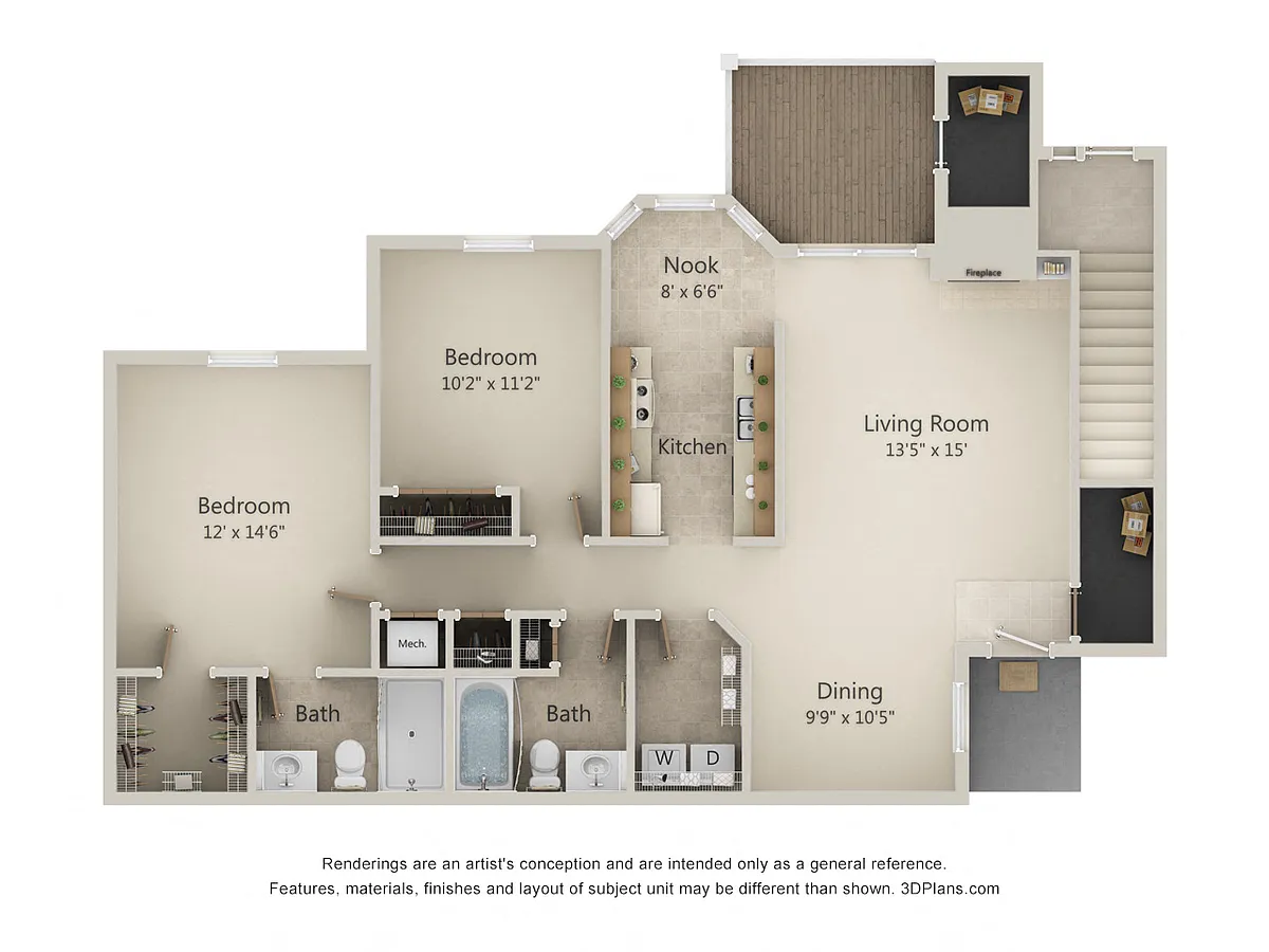 Floor plan 2H-Sunrise Series
