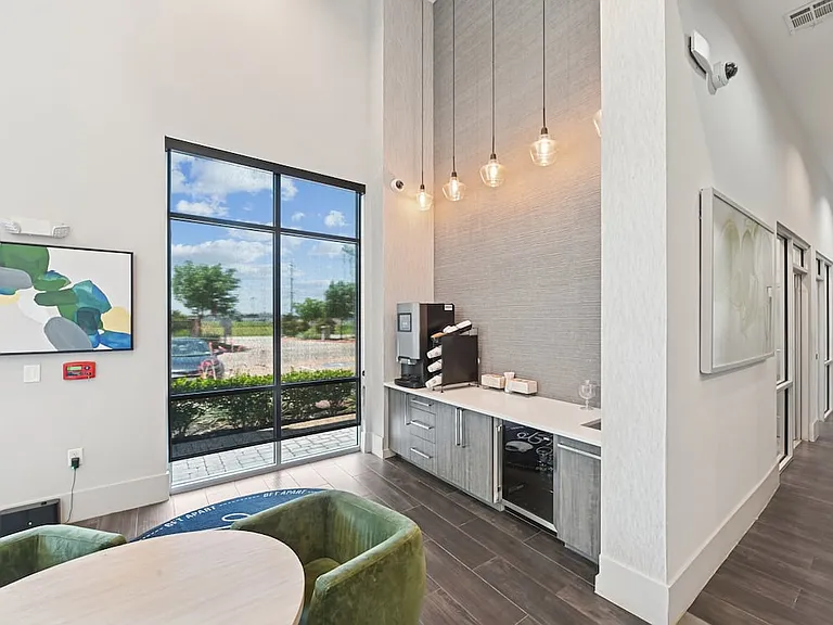 Lobby with coffee bar