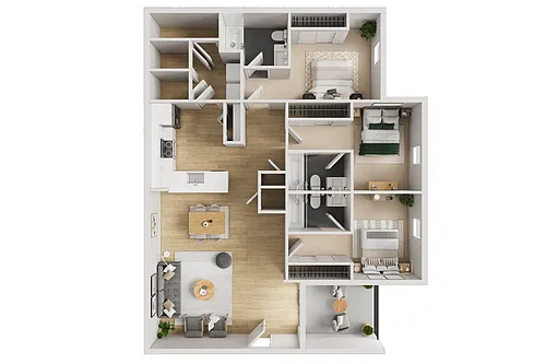 Floor plan HUB-3x3C