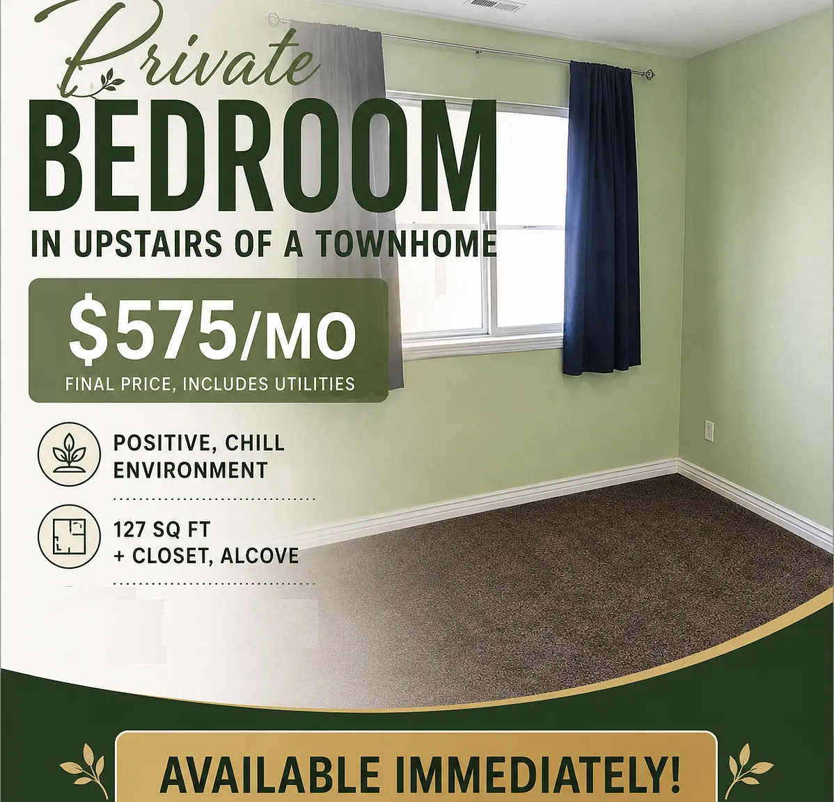1 bed, 1.5 bath, 2519 sqft, $525 — Photo 1