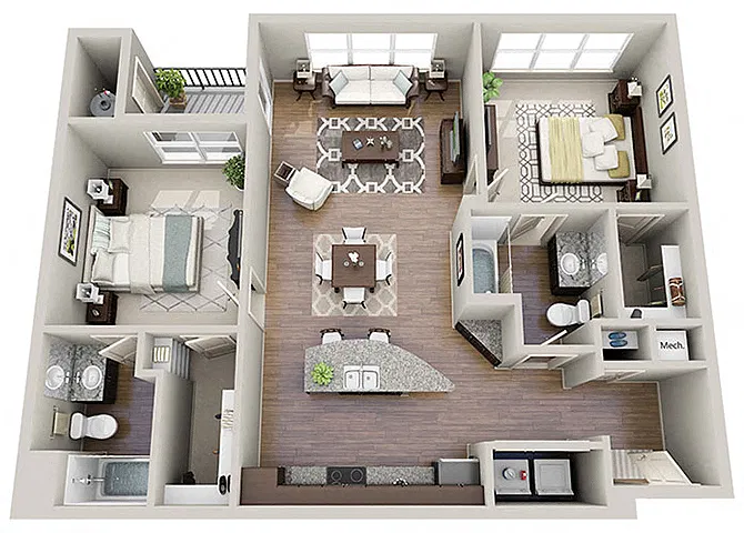Floor plan The Bennetton