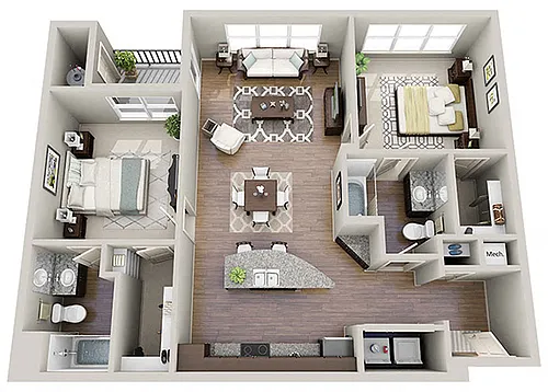 Floor plan The Bennetton