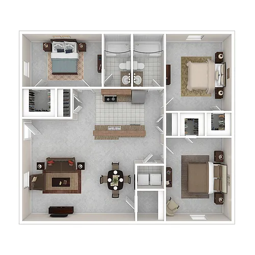 Floor plan I-3 Renovated