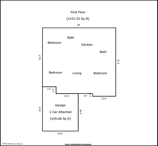 3 bed, 1408 sqft, $1,549 — Photo 2