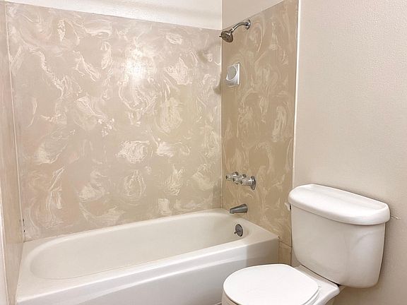 Shower and toilet