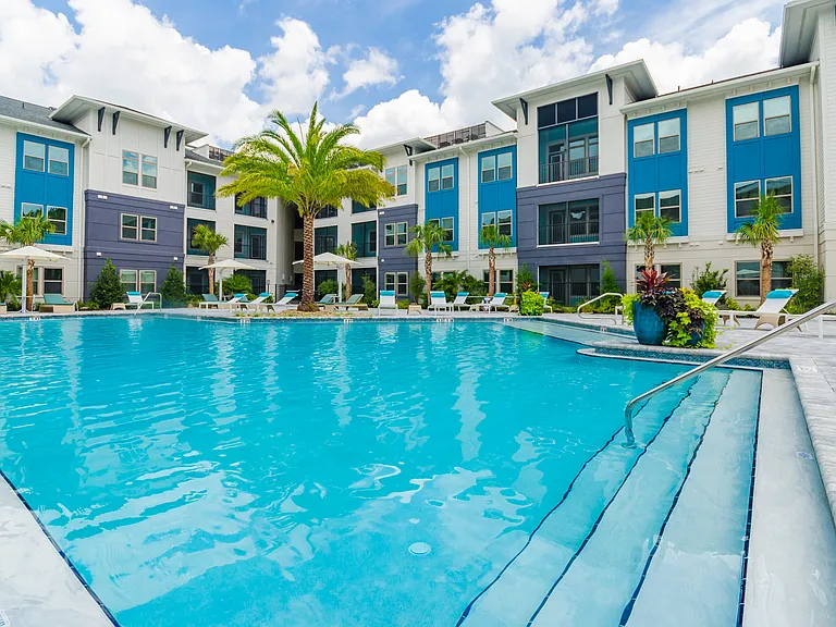 Make every day feel like a resort day with a sparkling swimming pool steps from your front door.