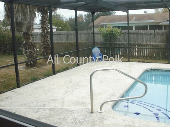Side shot of pool