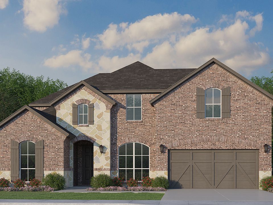 Plan 1691 Elevation A with Stone
