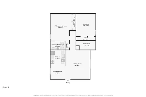 Floor plan 2 Bedroom