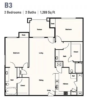 Floor plan B3