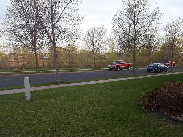 View from side porch
